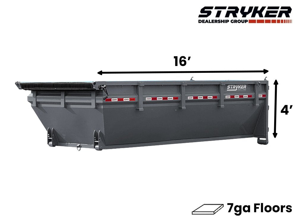 16' Stryker Roll Off Bin - 4' Side Walls 1370