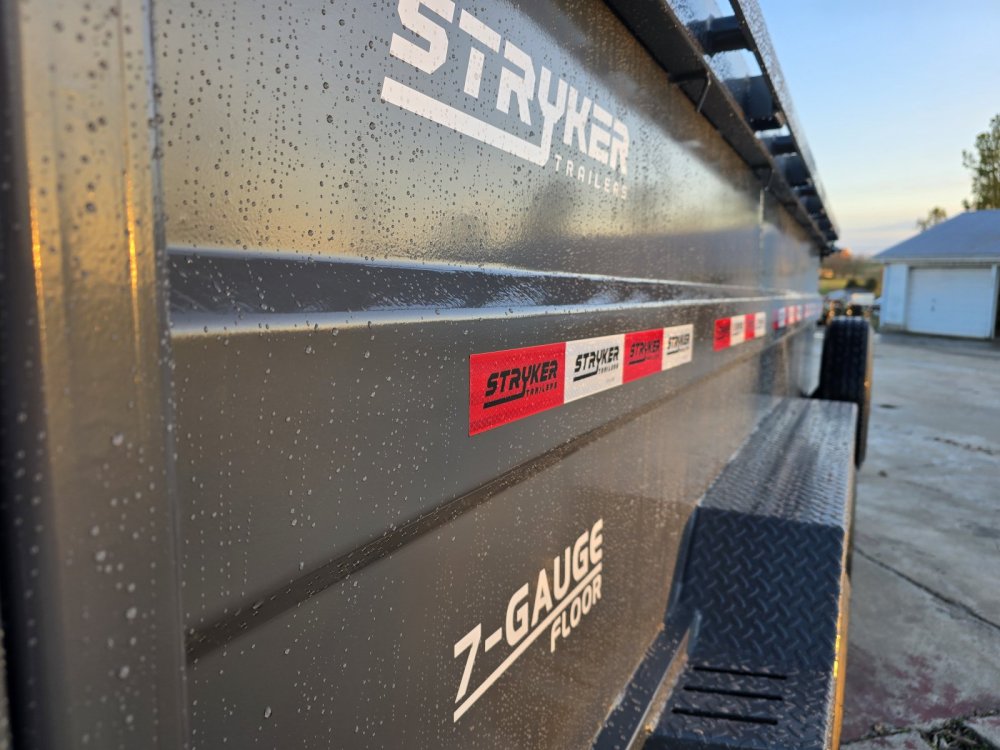 14' Stryker SDT Bumper Pull Dump Trailer 36" Side Walls - (2) 7k Axles 3762