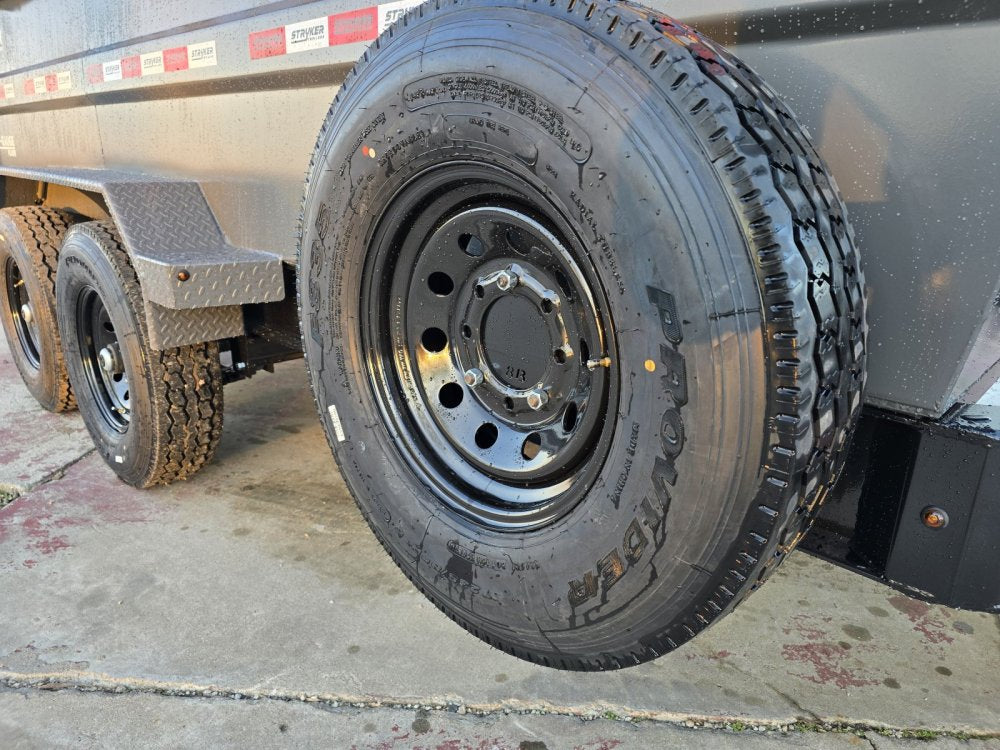 14' Stryker SDT Bumper Pull Dump Trailer 36" Side Walls - (2) 7k Axles 3762