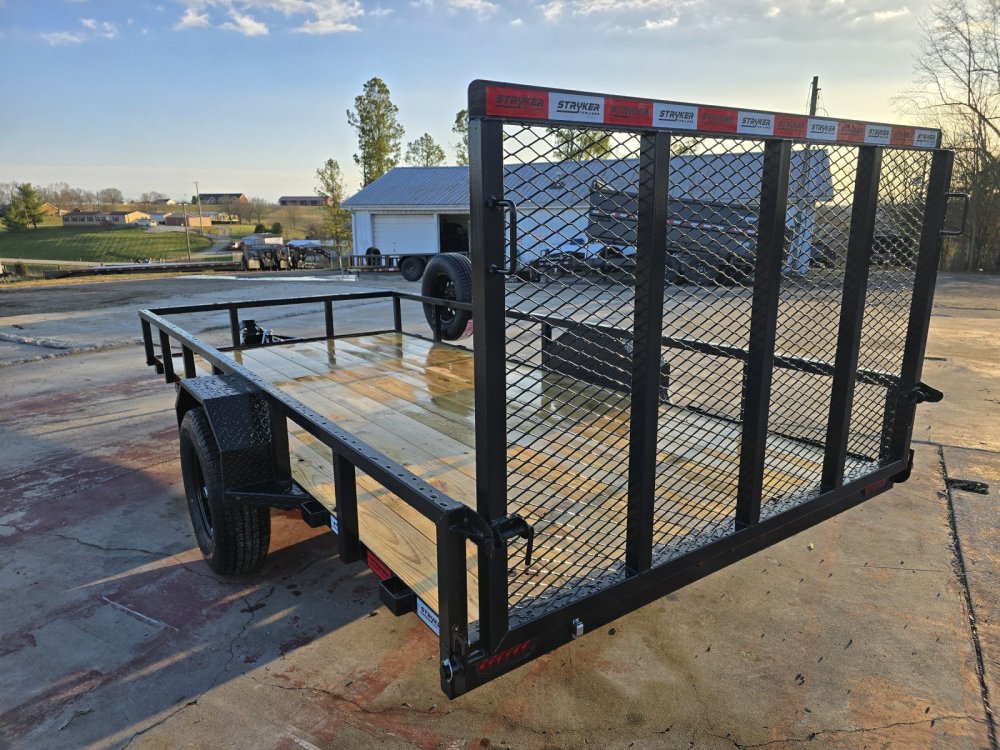 14' Utility Trailer (1) 3.5K Axle, 77" Wide 4' Gate 3765