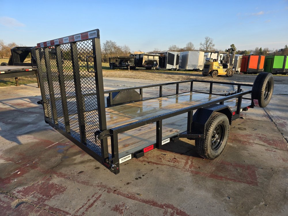 14' Utility Trailer (1) 3.5K Axle, 77" Wide 4' Gate 3765