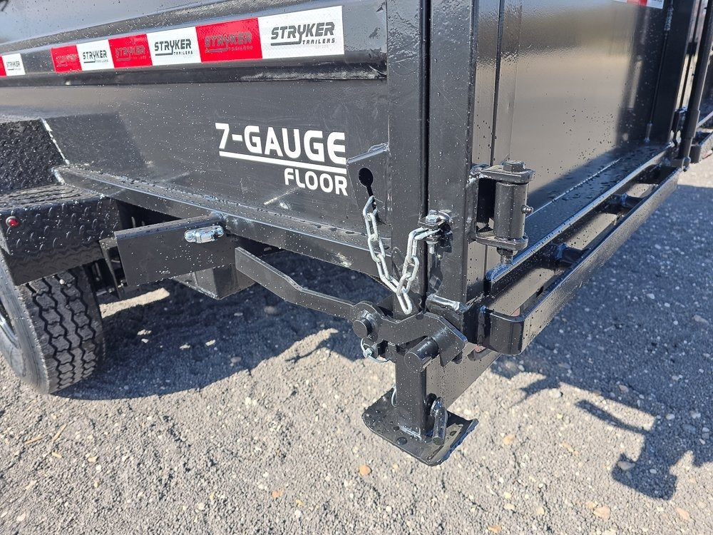 16' Stryker SDT Bumper Pull Dump Trailer 24" Side Walls - (2) 7k Axles 3777