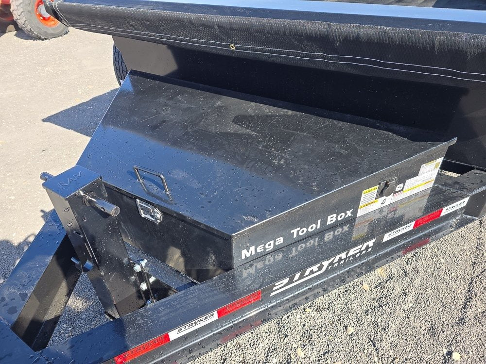 16' Stryker SDT Bumper Pull Dump Trailer 24" Side Walls - (2) 7k Axles 3777