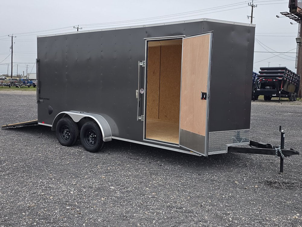 7' x 16' Traverse DLX Flat Top V Nose (2) - 3500 lb Axle 130831