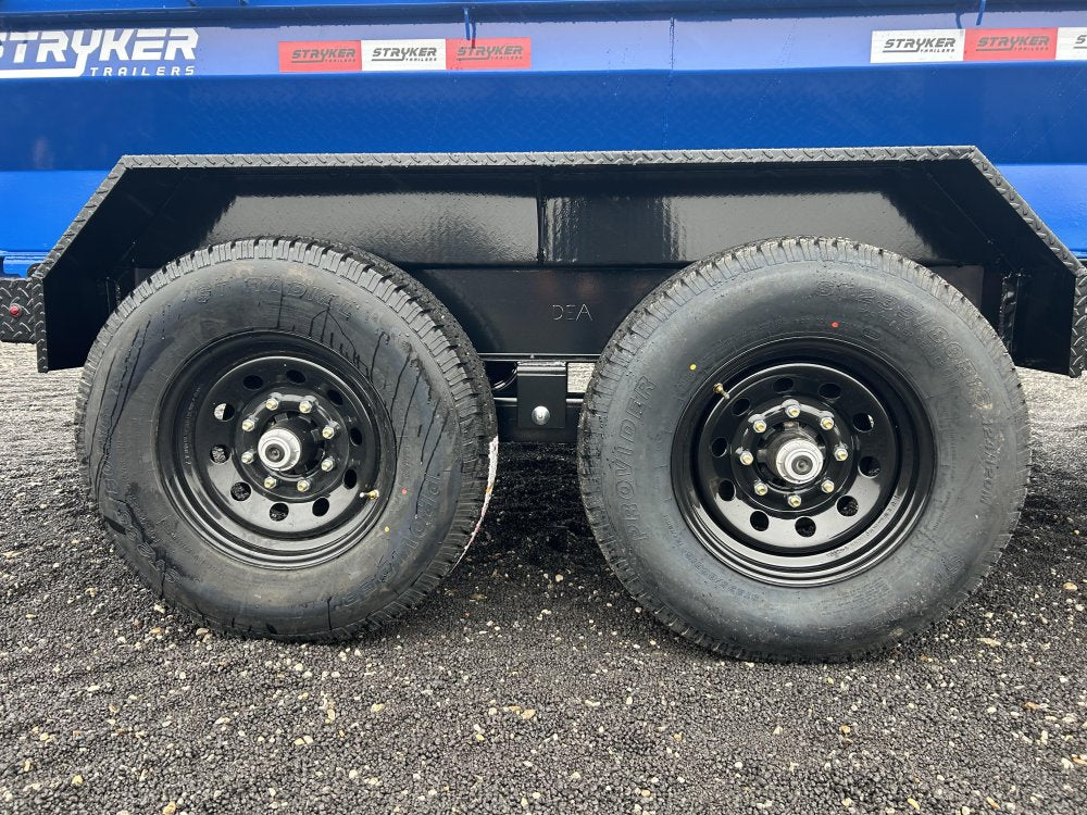16' Stryker EDT Bumper Pull Dump Trailer 20" Side Walls - (2) 7k Axles 3884