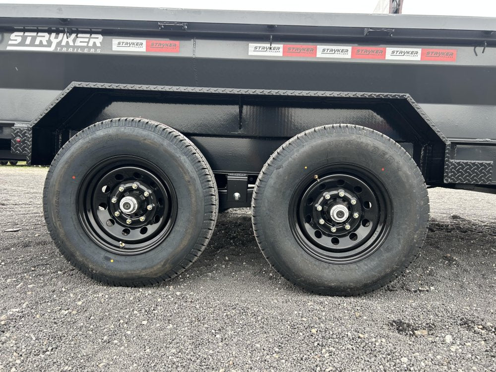 14' Stryker EDT Bumper Pull Dump Trailer 20" Side Walls - (2) 7k Axles 3887