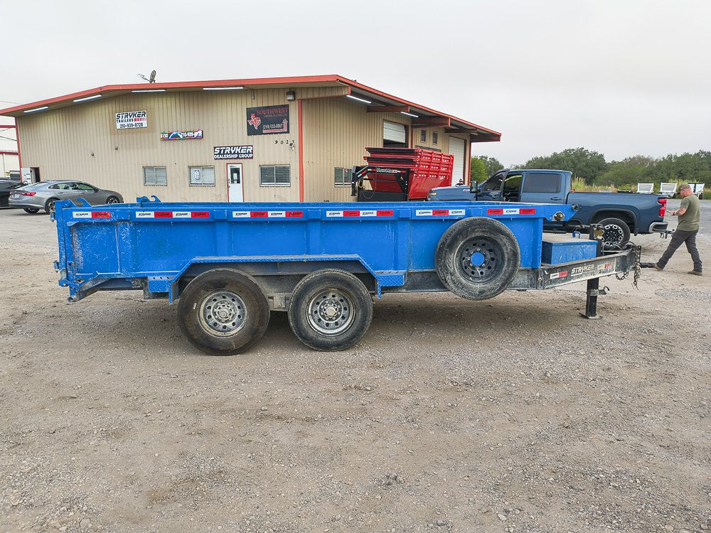 14' x 7' Ascend Bumper Pull Dump 955