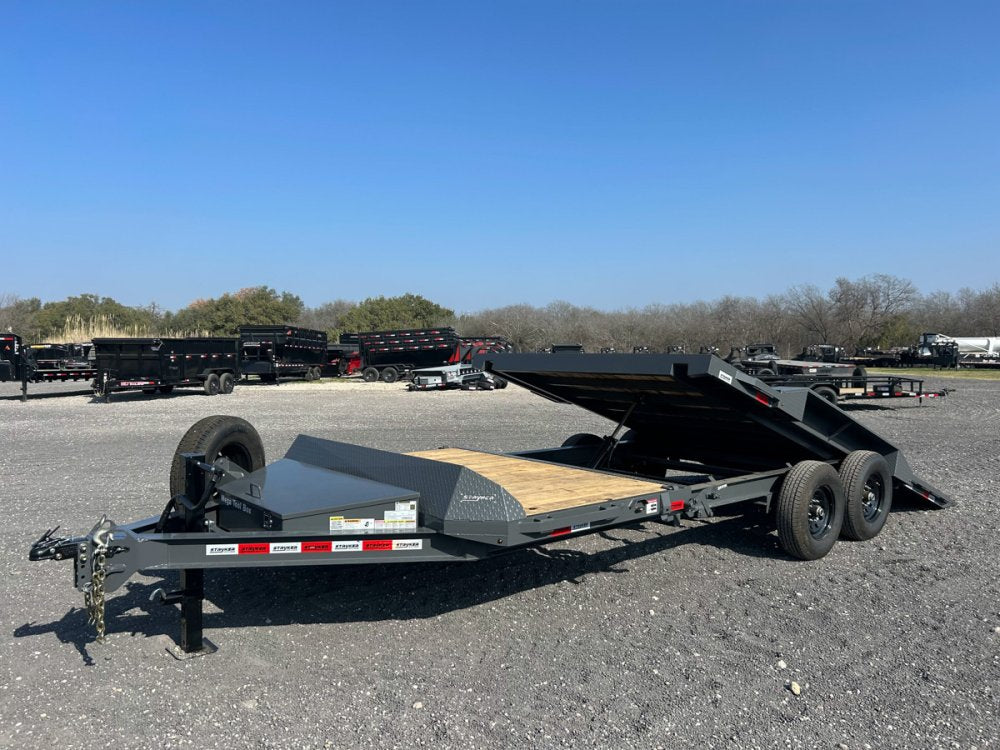 22' Tilt Trailer Drive Over Fenders, 7K Axles 3803