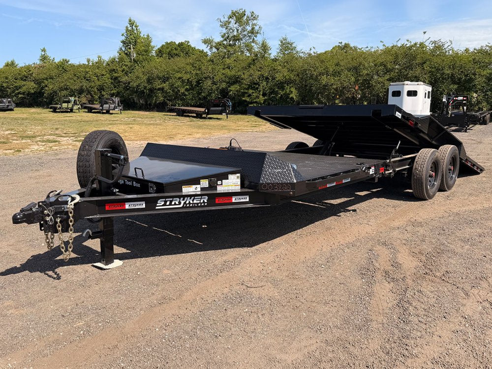 24' Tilt Trailer Drive Over Fenders, Steel Floor, 8K Axles 003822