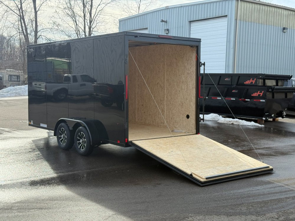 7 x 16 Look Trailers ST DLX Flat Top V Nose Enclosed Trailer - (2) 3.5k lb Axles 141474