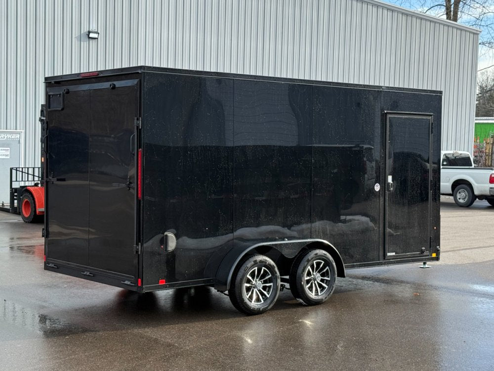 7 x 16 Look Trailers ST DLX Flat Top V Nose Enclosed Trailer - (2) 3.5k lb Axles 141474