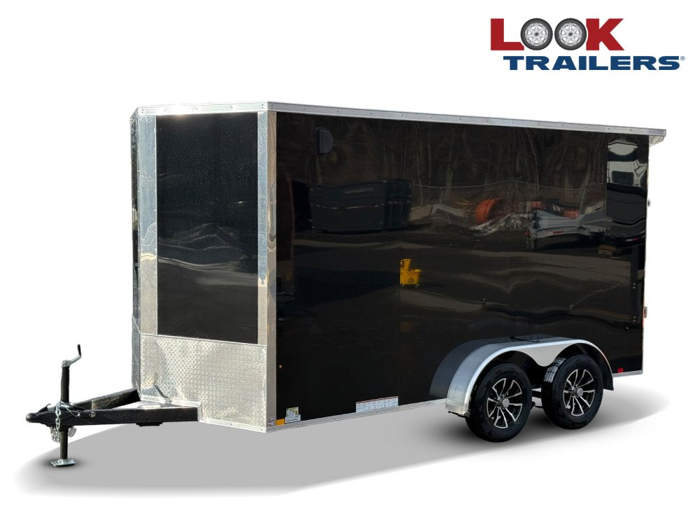 7 x 14 Look Trailers ST DLX Flat Top V Nose Enclosed Trailer - (2) 3.5k lb Axles 141503