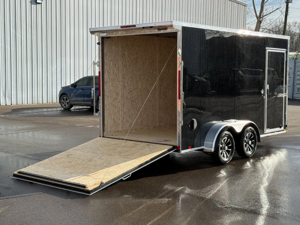 7 x 14 Look Trailers ST DLX Flat Top V Nose Enclosed Trailer - (2) 3.5k lb Axles 141503