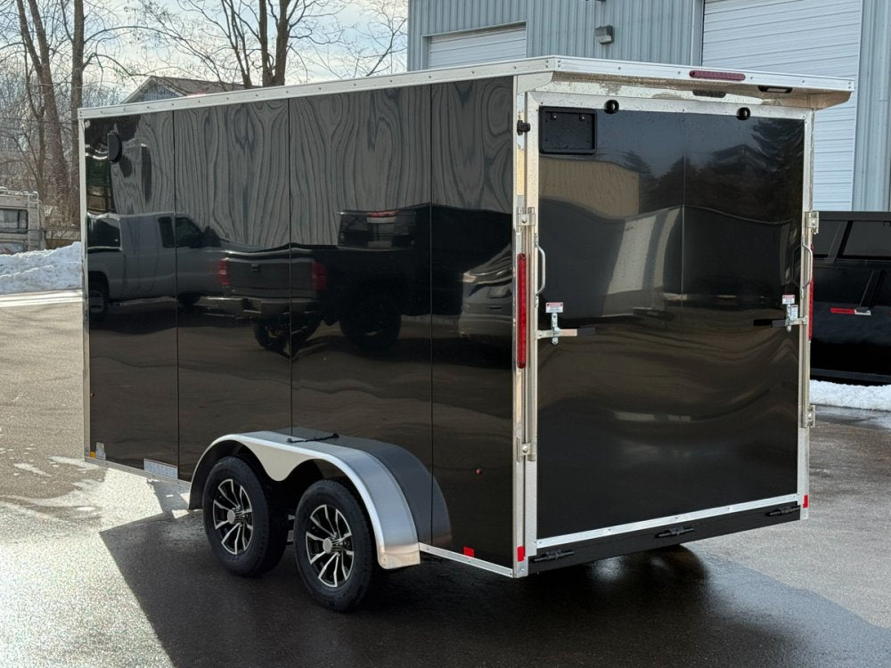 7 x 14 Look Trailers ST DLX Flat Top V Nose Enclosed Trailer - (2) 3.5k lb Axles 141503