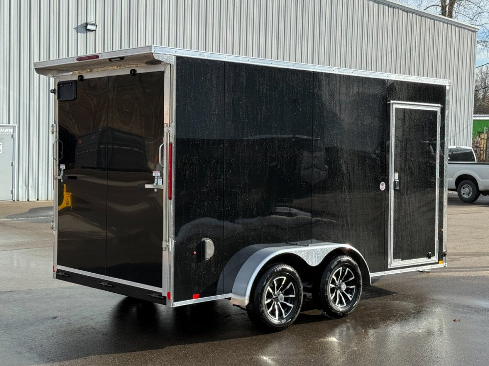 7 x 14 Look Trailers ST DLX Flat Top V Nose Enclosed Trailer - (2) 3.5k lb Axles 141503