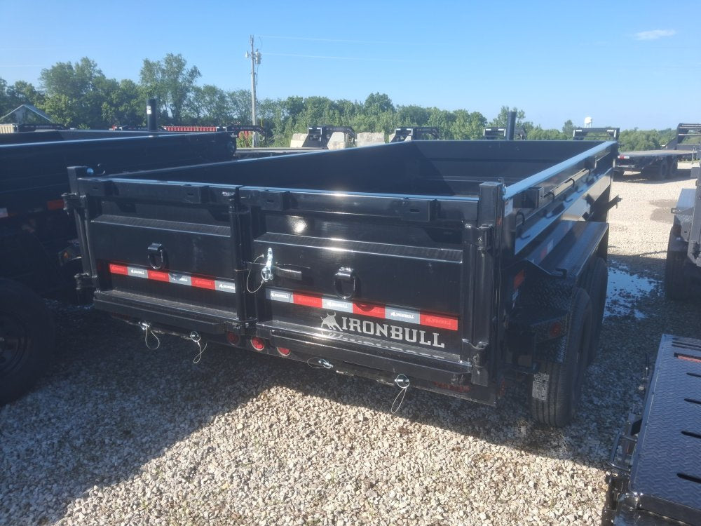 14' x 83" Iron Bull DTB Bumper Pull Dump Trailer 24" Side Walls - (2) 7,000 lb Axles, Telescopic 110018