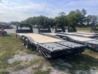 26' Iron Bull ETG Gooseneck Equipment Trailer Mega Ramps Drive Over Fenders - (2) 7,000 lb Axles 914310