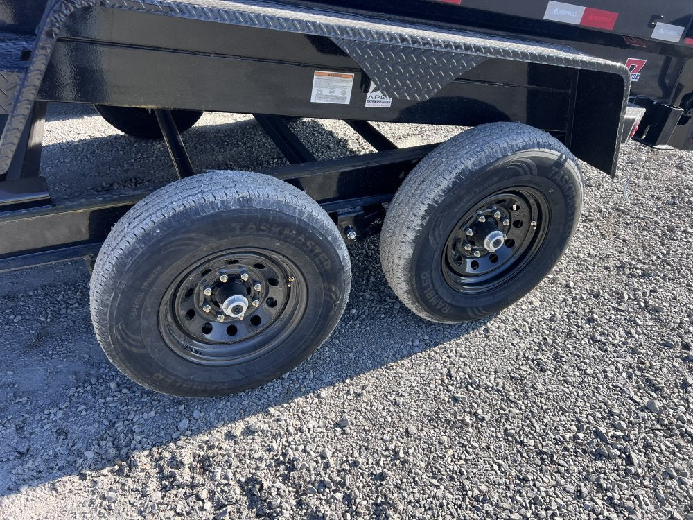 16' x 83" Iron Bull DTB Bumper Pull Dump Trailer 24" Side Walls - (2) 7,000 lb Axles - Telescopic 111975