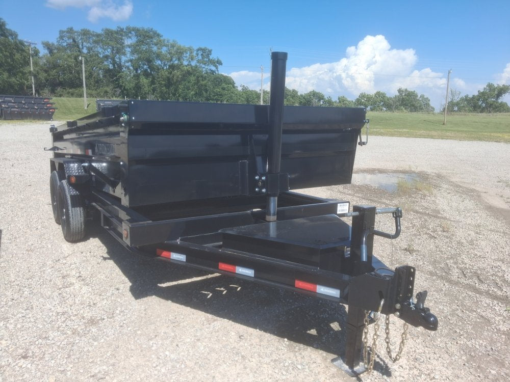 16' x 83" Iron Bull DTB Bumper Pull Dump Trailer 24" Side Walls - (2) 7,000 lb Axles - Telescopic 111975