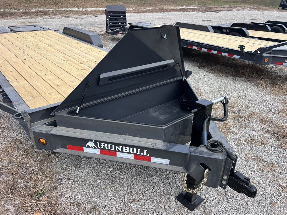 20' Iron Bull EWB Bumper Pull Equipment Trailer Mega Ramps - (2) 7,000 lb Axles 112667