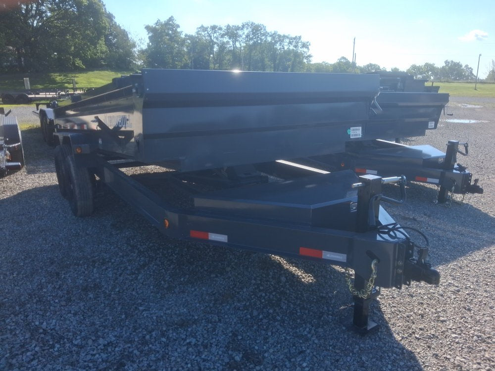 16' x 83" Iron Bull DWB Bumper Pull Dump Trailer 24" Side Walls - (2) 7,000 lb Axles 110834