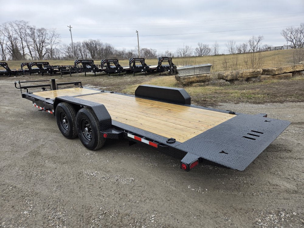 22' Iron Bull TLB Bumper Pull Equipment Tilt Trailer - (2) 7,000 lb Axles 112910