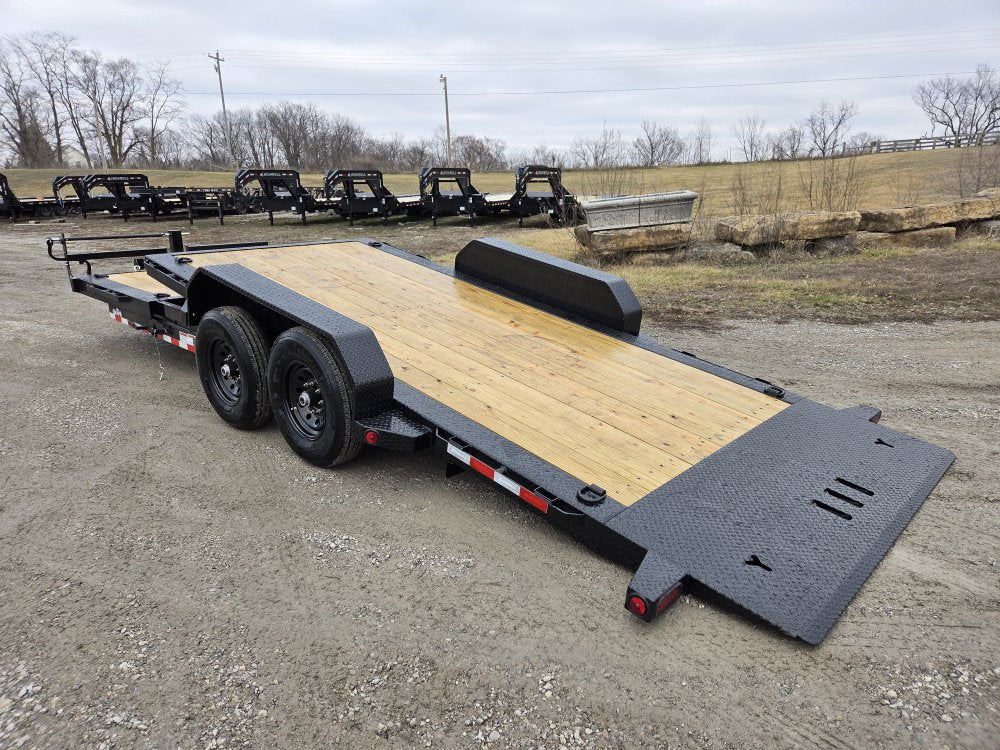 22' Iron Bull TLB Bumper Pull Equipment Tilt Trailer - (2) 7,000 lb Axles 112910