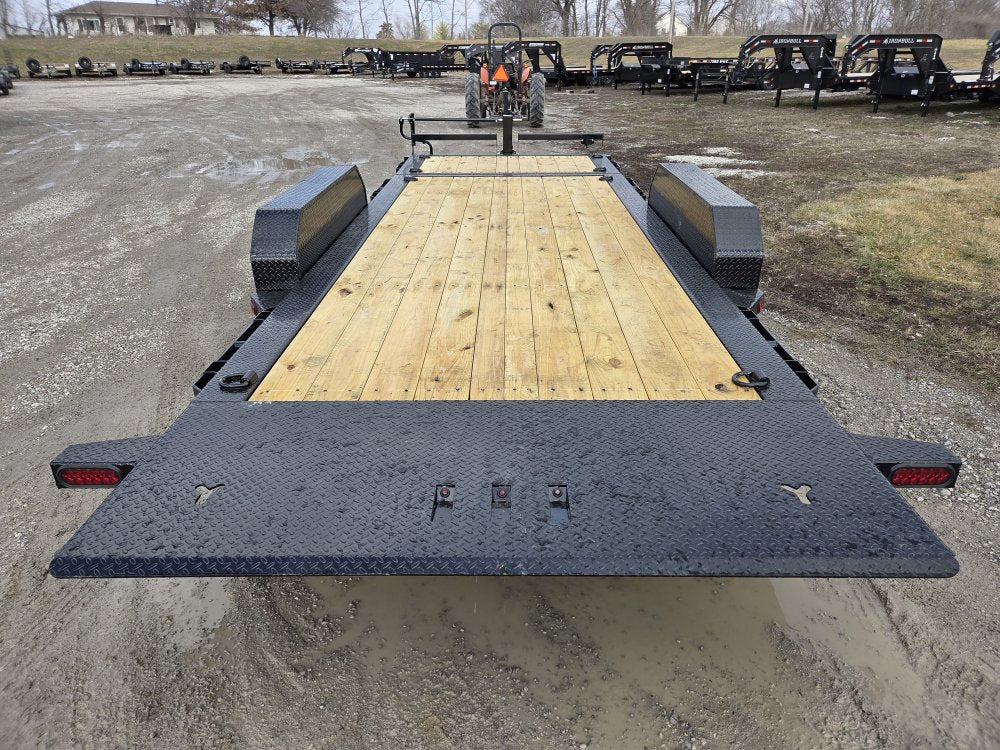 20' Iron Bull TLB Bumper Pull Equipment Tilt Trailer - (2) 7,000 lb Axles 112865