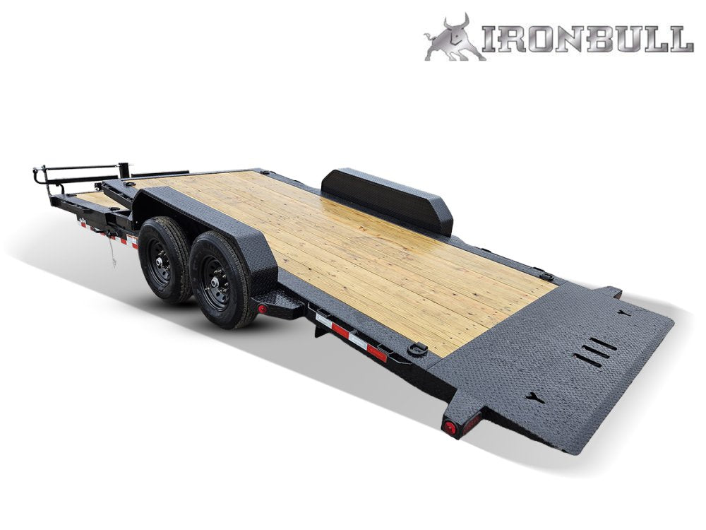 22' Iron Bull TLB Bumper Pull Equipment Tilt Trailer - (2) 7,000 lb Axles 112909