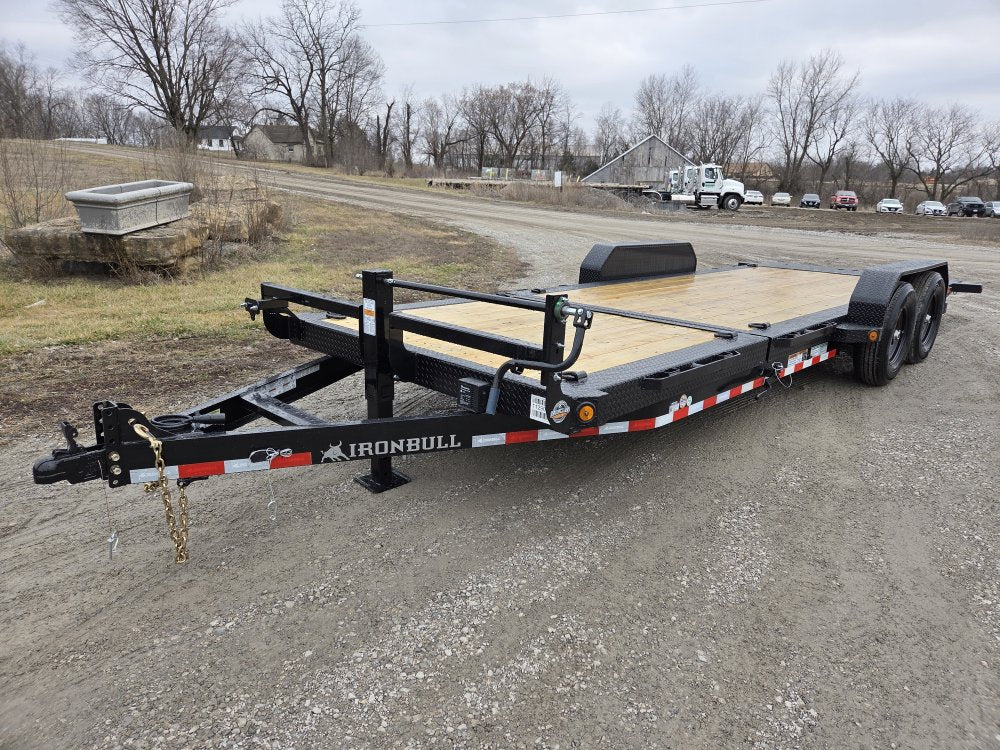 22' Iron Bull TLB Bumper Pull Equipment Tilt Trailer - (2) 7,000 lb Axles 112909