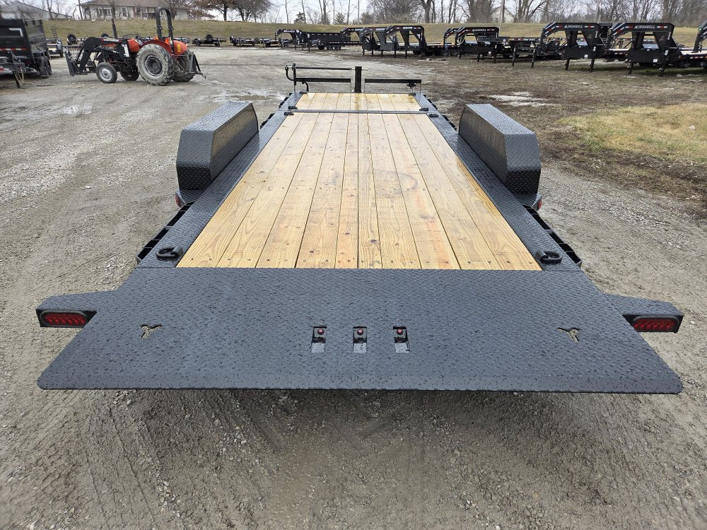 22' Iron Bull TLB Bumper Pull Equipment Tilt Trailer - (2) 7,000 lb Axles 112909