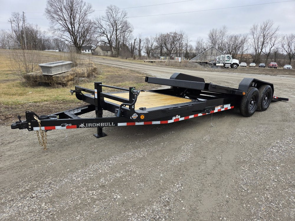 22' Iron Bull TLB Bumper Pull Equipment Tilt Trailer - (2) 7,000 lb Axles 112909