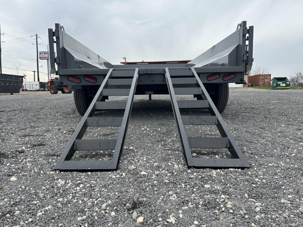 14' Stryker EDT Bumper Pull Dump Trailer 20" Side Walls - (2) 7k Axles 4055