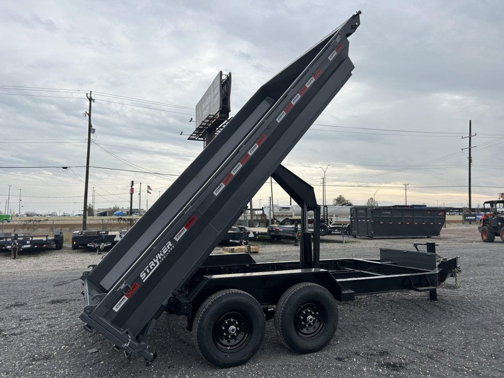 14' Stryker EDT Bumper Pull Dump Trailer 20" Side Walls - (2) 7k Axles 4055