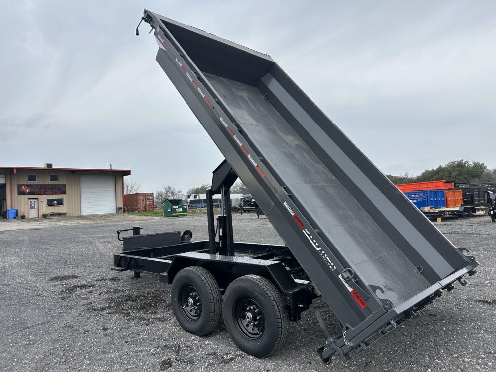 14' Stryker EDT Bumper Pull Dump Trailer 20" Side Walls - (2) 7k Axles 4055