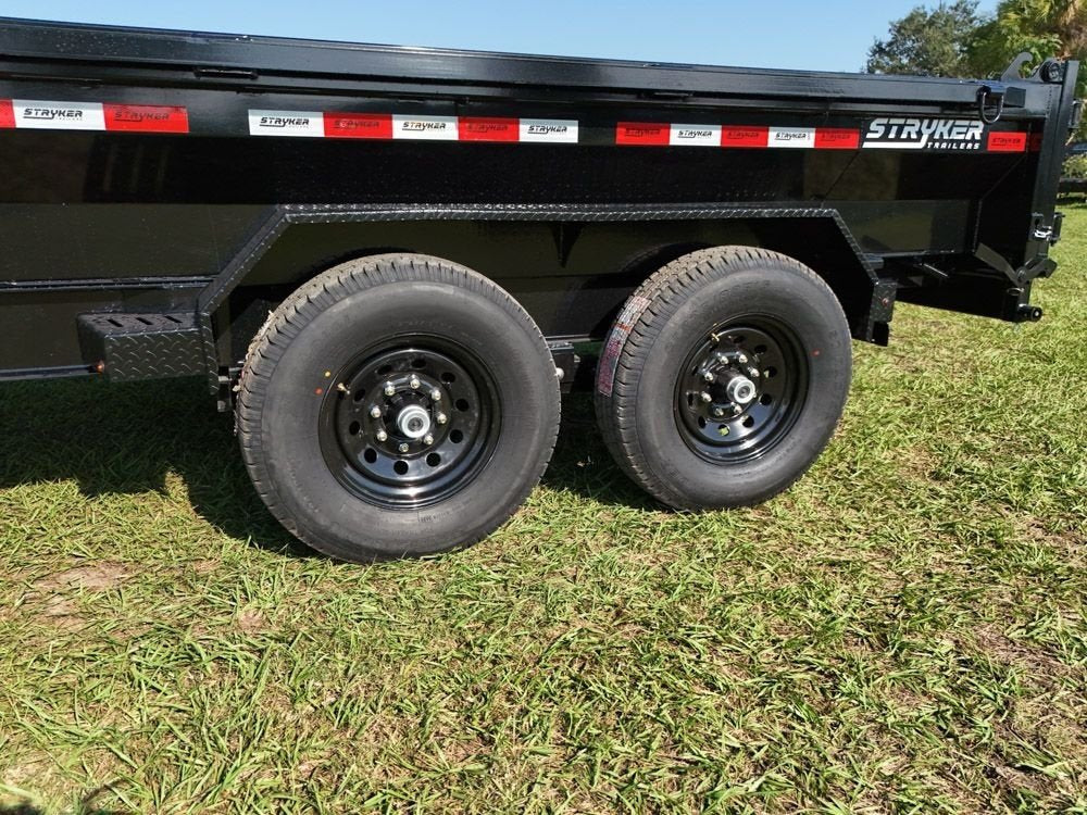 12' Stryker EDT Bumper Pull Dump Trailer 20" Side Walls - (2) 7k Axles 4047