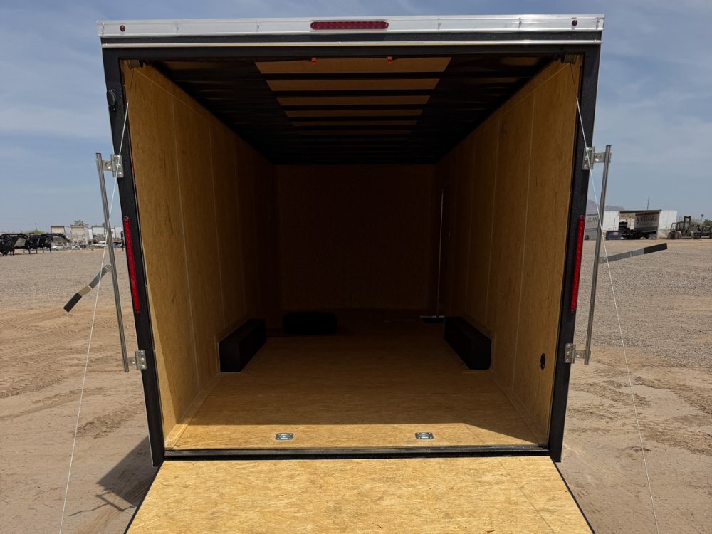 8.5 x 24 Outback DLX Flat Top V Nose Car Hauler (2) - 5200 lbs Axles 146218