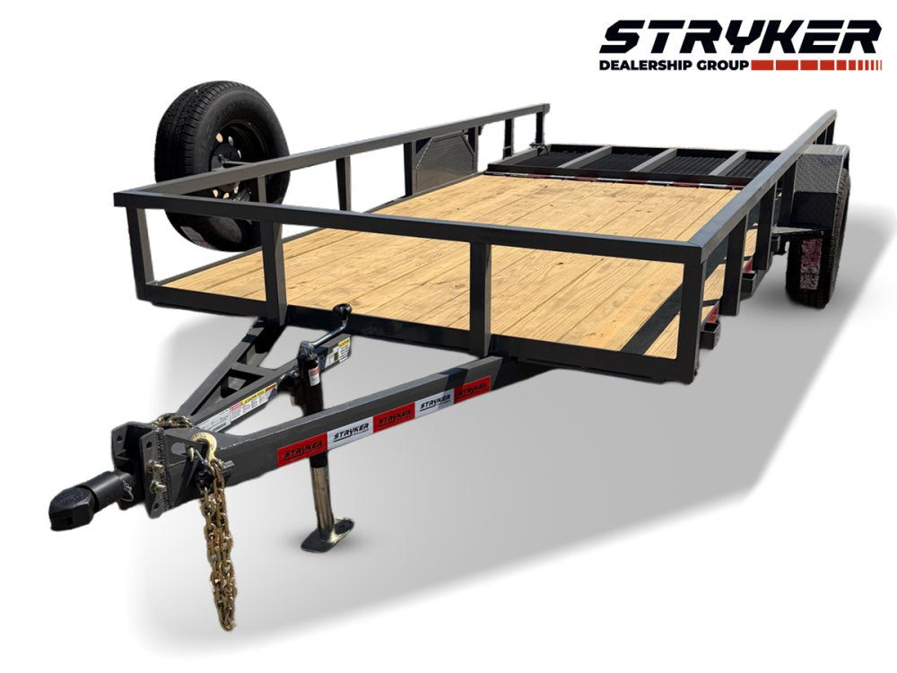 14' Utility Trailer (1) 3.5K Axle, 77" Wide 4' Gate 4159