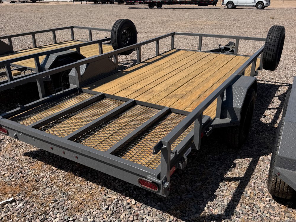 14' Utility Trailer (1) 3.5K Axle, 77" Wide 4' Gate 4159