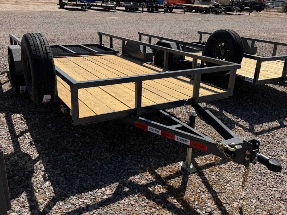 14' Utility Trailer (1) 3.5K Axle, 77" Wide 4' Gate 4159