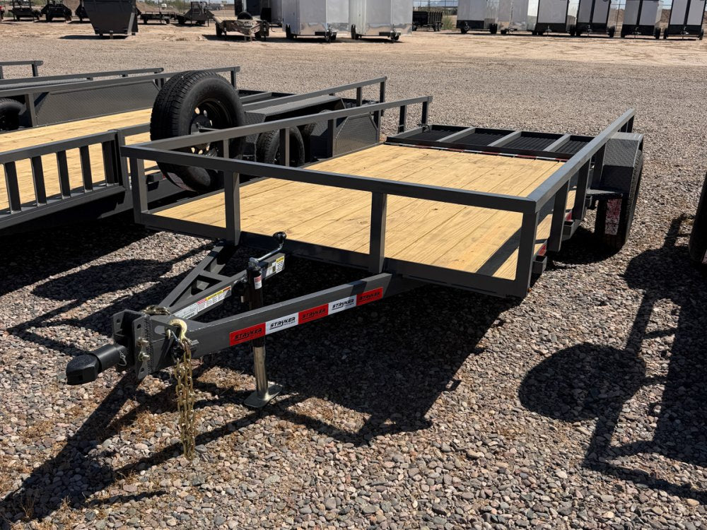 14' Utility Trailer (1) 3.5K Axle, 77" Wide 4' Gate 4159