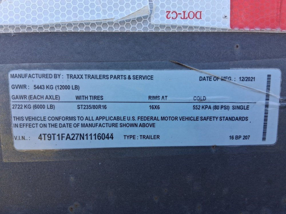 16' x 7" Repo Equipment Trailers 116044