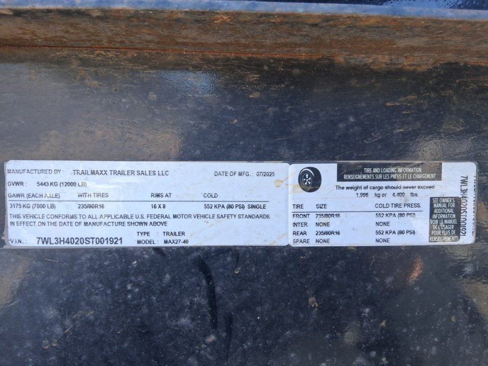 40' x 102" Trail Maxx Deckover Trailers 1921