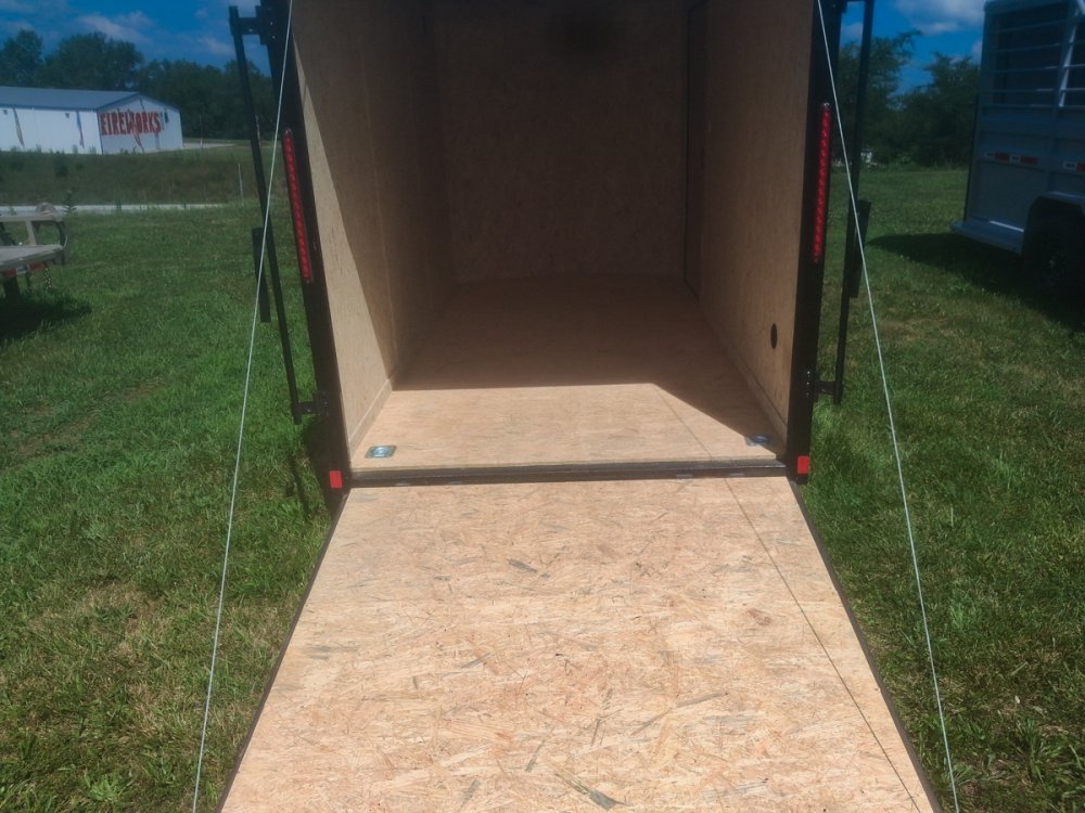 6 x 12 Outback DLX Flat Top V Nose (1) - 3500 lb Axle 140281