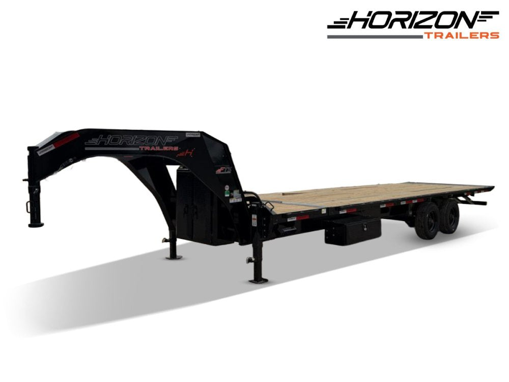 28' Horizon FTS Gooseneck Hydraulic Deckover Tilt Trailer - 10K Axles 16529