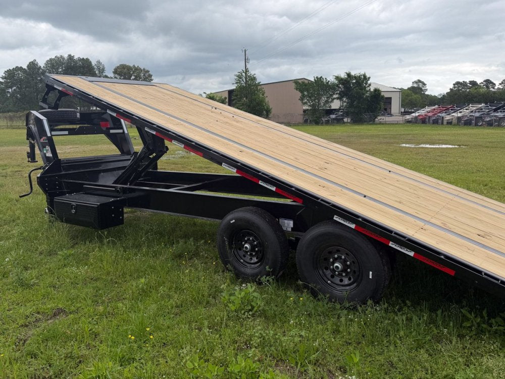 24' Horizon FFT Gooseneck Full Deckover TIlt Trailer - (2) 7K Axles 16920