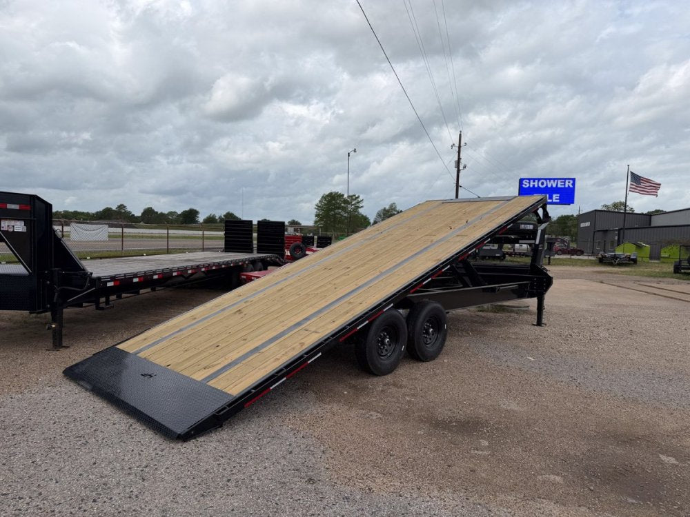 24' Horizon FFT Gooseneck Full Deckover TIlt Trailer - (2) 7K Axles 16920