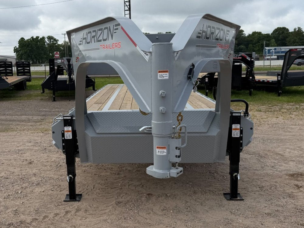 28' Horizon FTS Gooseneck Hydraulic Deckover Tilt Trailer - 10K Axles 15109