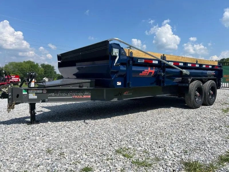 16' Horizon HZX Gooseneck Dump Trailer 24" Side Walls - (2) 10K Axles 2428