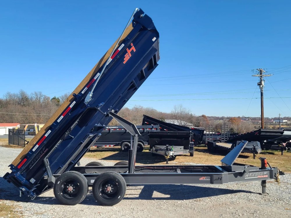 16' Horizon HZX Gooseneck Dump Trailer 24" Side Walls - (2) 10K Axles 2428